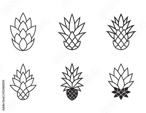 a pineapple flower icon with a spiky purple bloom