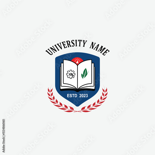 3067 educational logo school college university learning institute book academy organization