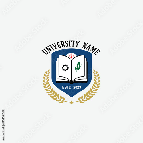 3072 educational logo school college university learning institute book academy organization