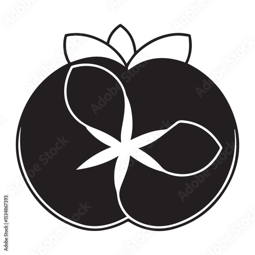  a guava flower icon with white petals and a cluster