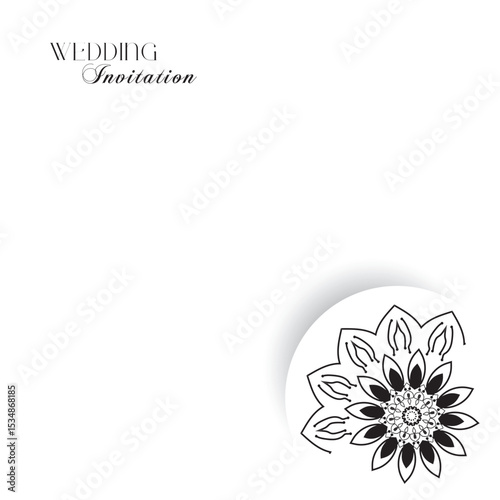 The Gold Mandala Wedding Iinvitation Card