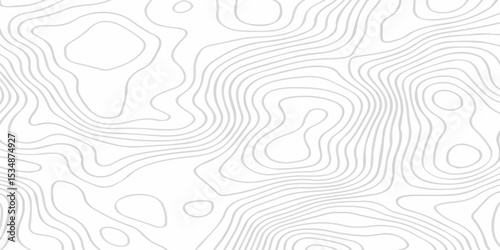 Contour abstract map relief land outline. Topographic map patterns. White wave paper curved reliefs abstract background. Background of the topography map. Abstract pattern with lines.	