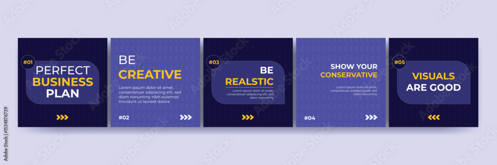 Obraz premium Clean Instagram Carousel Layout for Marketing Posts