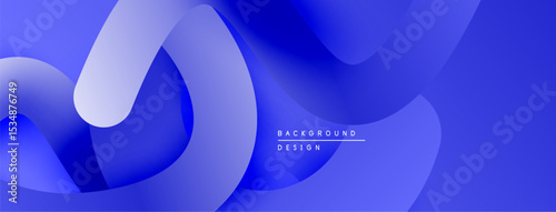 Abstract blue waves create dynamic backdrop. Smooth gradients suggest movement, depth. Modern design element for digital projects.