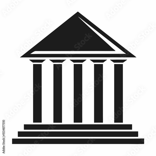 bank icon isolated on white background