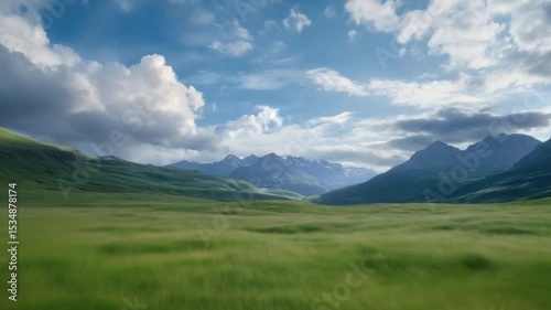 mountain landscape in the summer