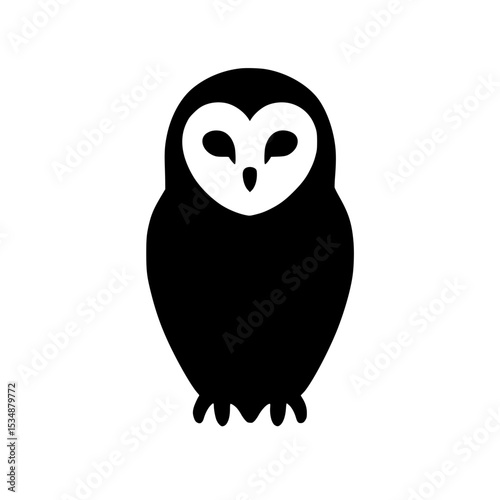 owl vector on white background ,owl on a branch ,two owls on a black