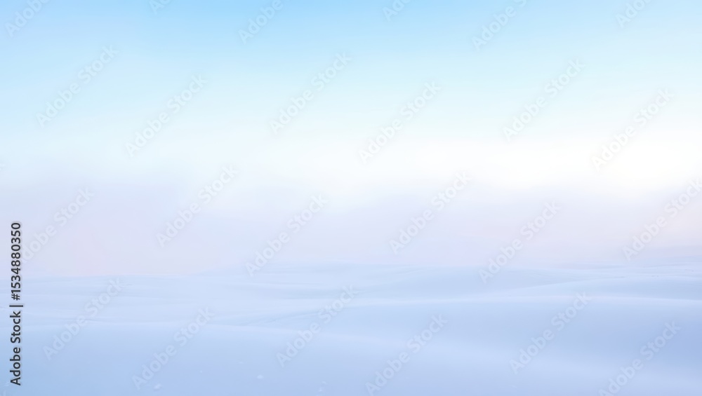 Obraz premium Serene winter landscape pastel sky over snow covered plains