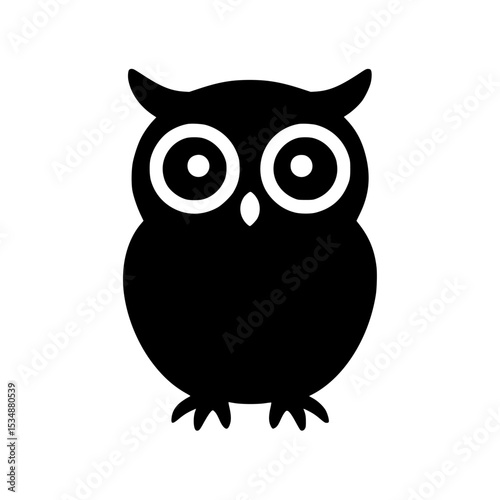owl vector on white background ,owls sitting on the branch
