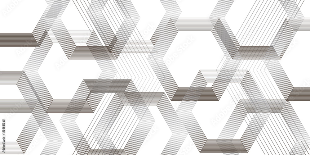 Abstract background wave line elegant white striped diagonal line. Geometric hexagon pattern transparent background with diagonal lines design.