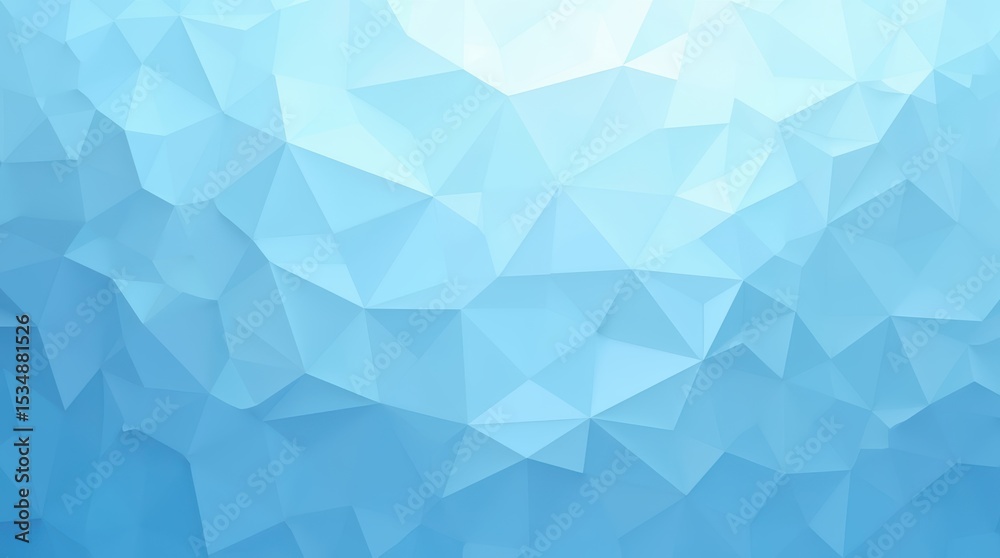Obraz premium Abstract light blue low polygonal background texture