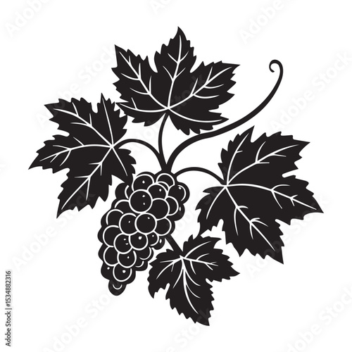  grapevine flower icon with tiny greenish blooms