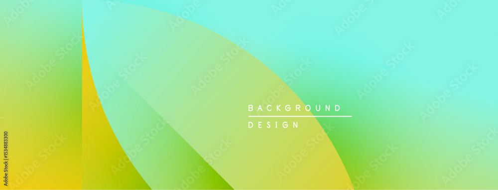 Obraz premium Abstract gradient background. Smooth color transitions, yellow, green, turquoise hues. Minimalist design, text reads background design.