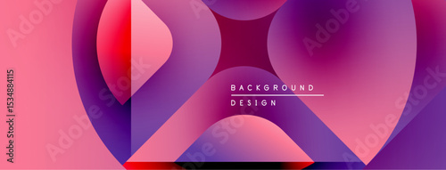 Abstract fluid shapes, vibrant pinks, purples blend. Modern design, text reads background design. Gradient colors create dynamic visual effect.