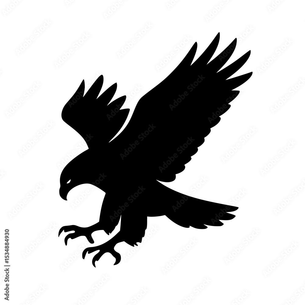 Fototapeta premium eagle vector illustration,eagle in flight,eagle in the form