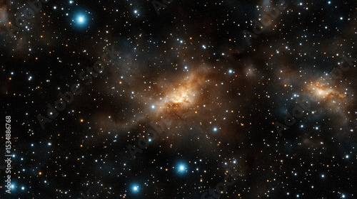 Stunning view of rich, dense starfield filled with distant galaxies, showcasing beauty