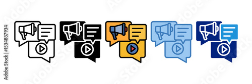 Social Media Icon Element For Design