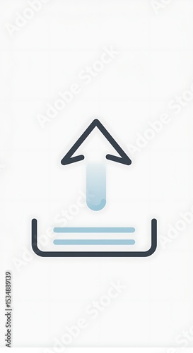Elegant Upload Icon: Minimalist Design
