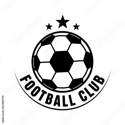 Football Club Logo with Bal