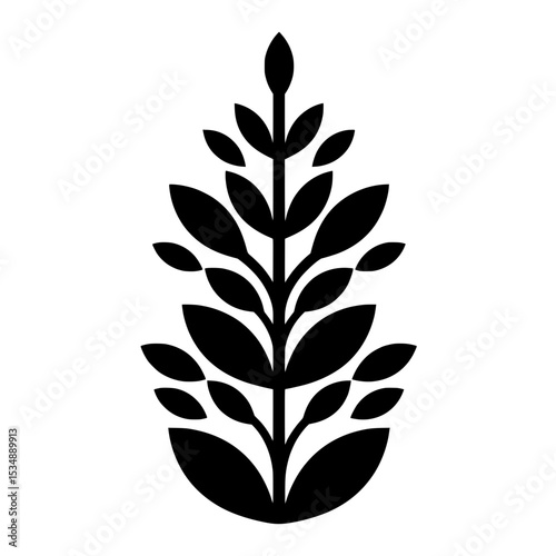 Abstract Organic Leaf Logo