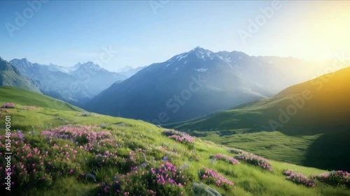 mountain landscape in the morning