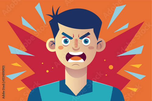 Person expressing strong emotions during an intense moment