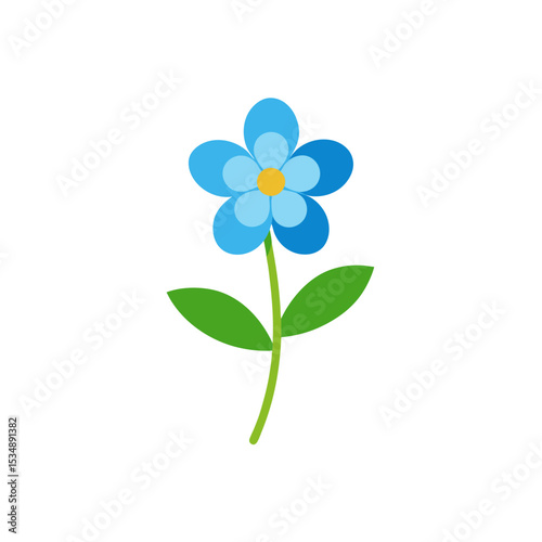 forget me not on white background  .svg