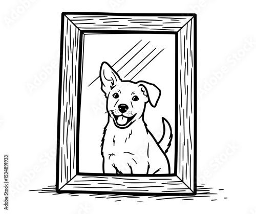 Mirror showing future pet
