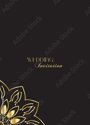The Gold Mandala Wedding Iinvitation Card
