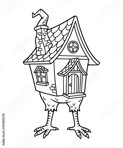 Witch's cottage with chicken legs