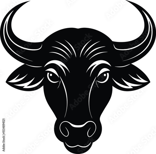 vector illustration of a bull