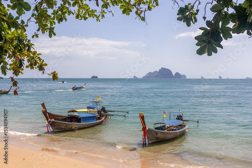 Long tail boats in Ao Nang, Krabi, Thailand