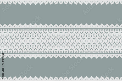 Elegant Lace Trim Design, damask patterns