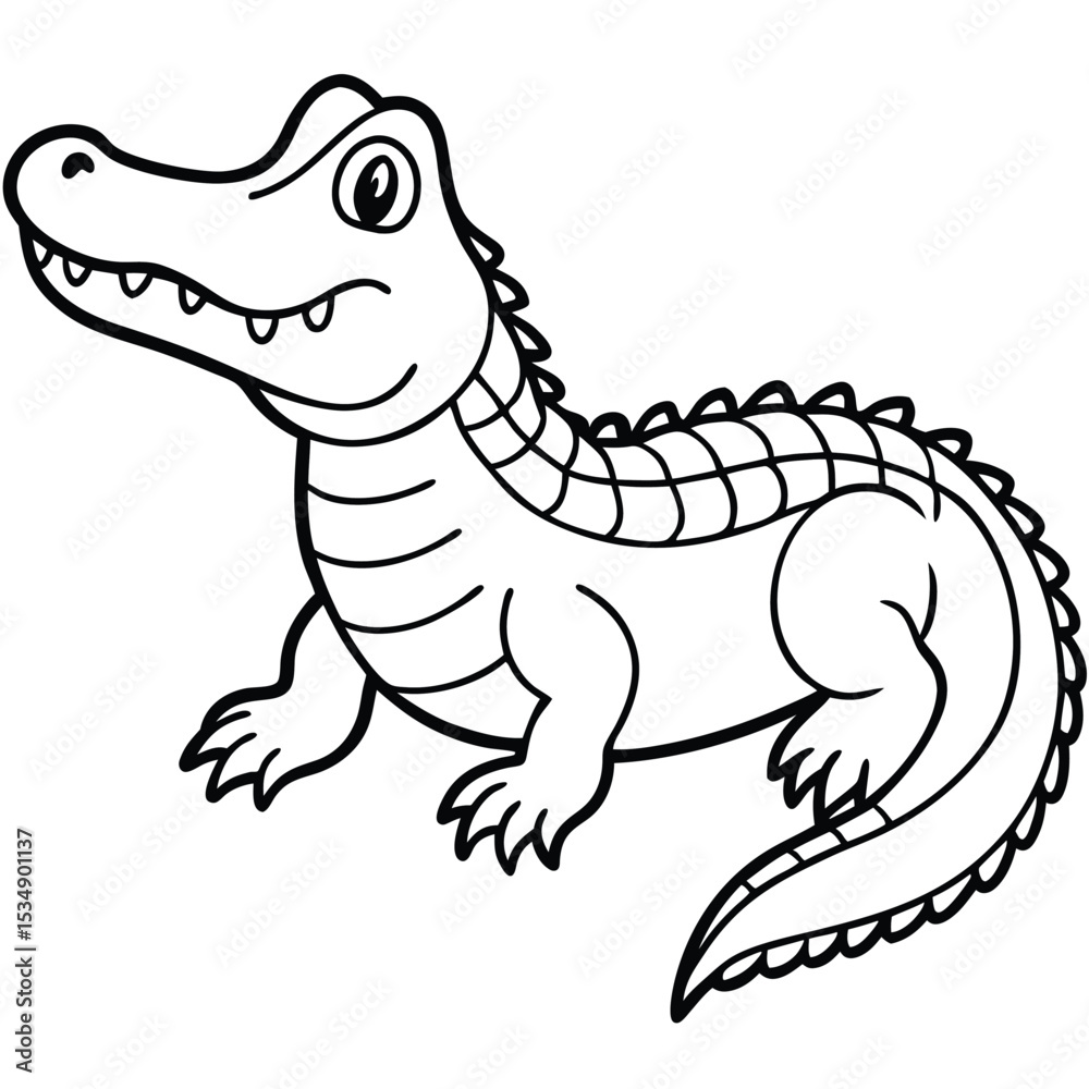 Fototapeta premium Powerful Alligator Reptile Predator