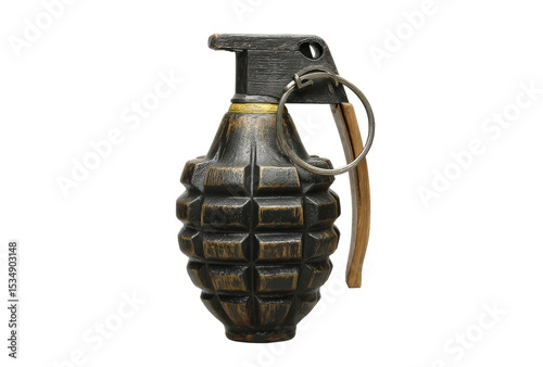 [Transparent Background PNG]Vintage Hand Grenade Replica