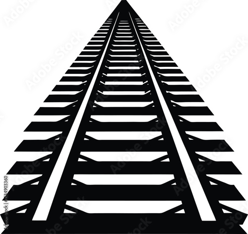 Converging Railway Tracks A Symbolic Illustration of Choices and Paths