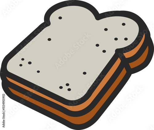 Sliced Bread Filled Line Icon