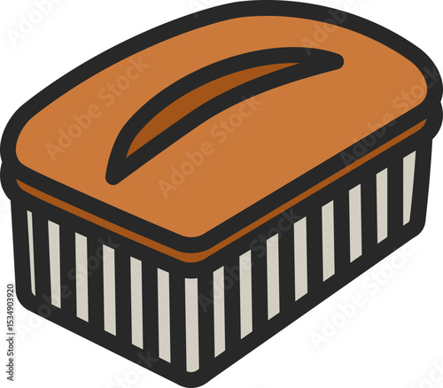 Pound Cake Filled Line Icon