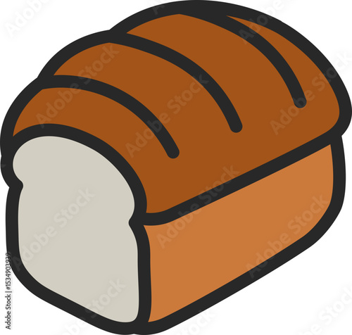 Loaf Of Bread Filled Line Icon