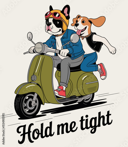 Scooter Riding Dogs