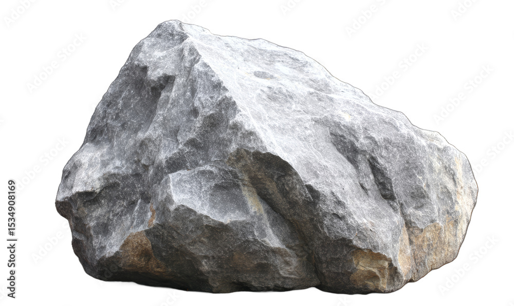 Fototapeta premium [Transparent Background PNG]Large Gray Stone on transparent background