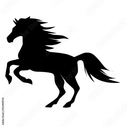 horse silhouette illustration