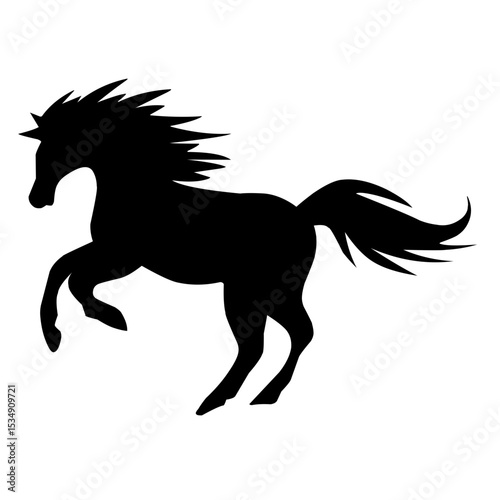 horse silhouette illustration