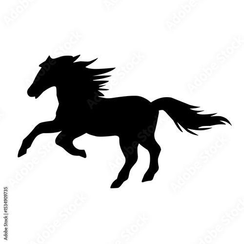 horse silhouette illustration