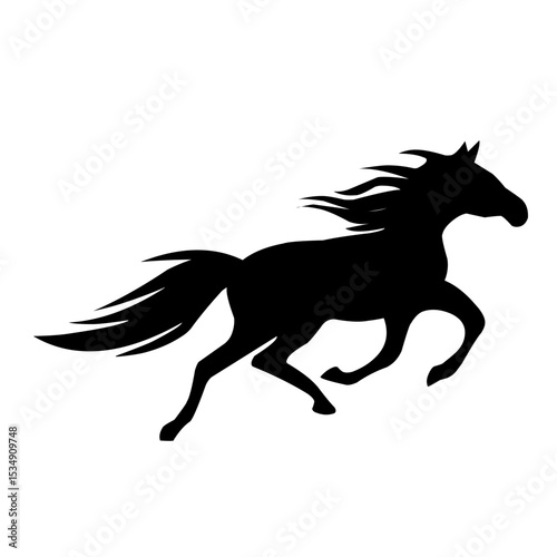 horse silhouette illustration