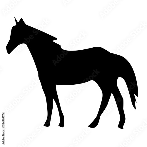 horse silhouette illustration