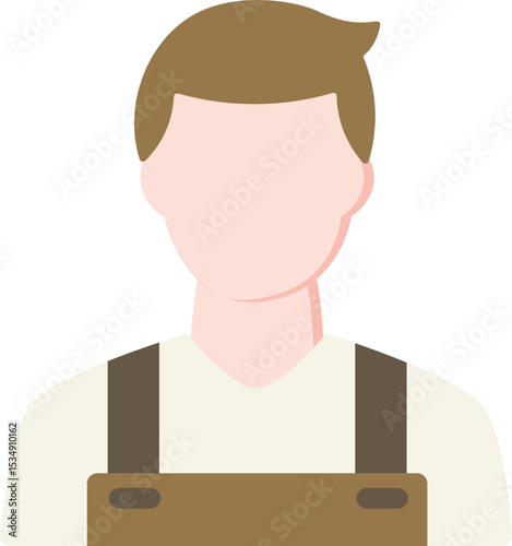 Male Farmer Flat Icon