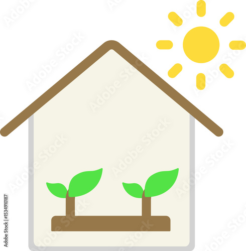 Greenhouse Flat Icon