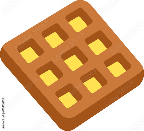 Waffle Flat Icon