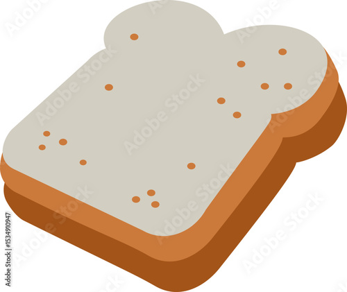 Sliced Bread Flat Icon